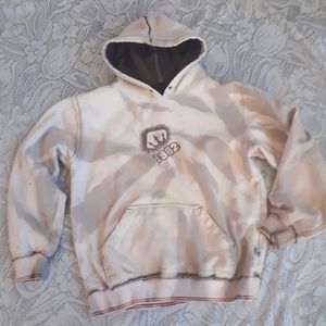 Micros Hoodie Tan Tie Dye 1982 Crown Skater Surf Hooded Sweatshirt M